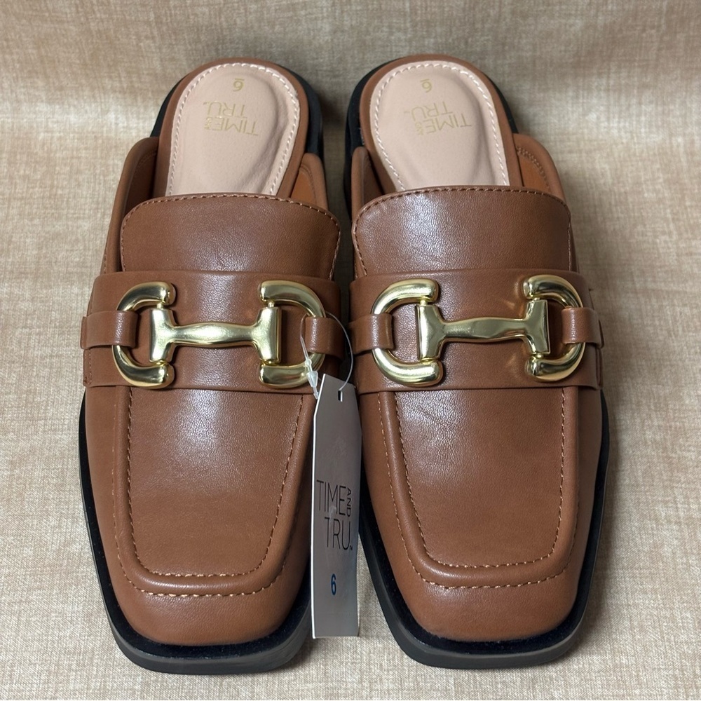 Time and Tru Women's Loafer Mules Size 6